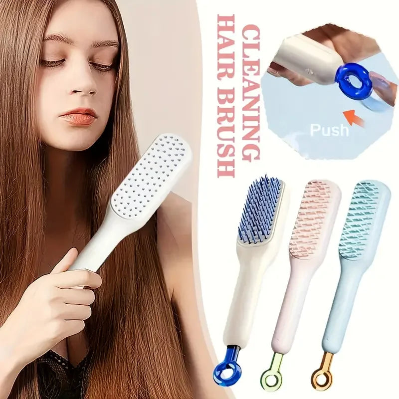 Kuula Hair Brush Self Cleaning