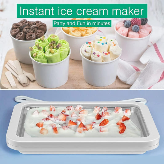 Ice Cream Roller Plate Machine Sweet Plate Cold Plate Making Rolled Maker Tool