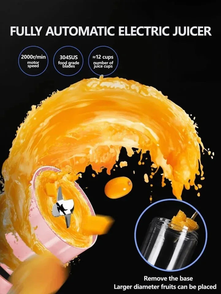 Portable and Electric Blender Bottle Juicer for Shakes and Smoothies, Mini Juicer