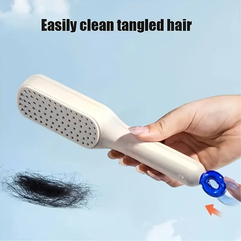 Kuula Hair Brush Self Cleaning