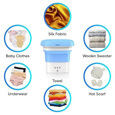 6L Portable Foldable Mini Washing Machine and Dryer: Your All-in-One Laundry Solution