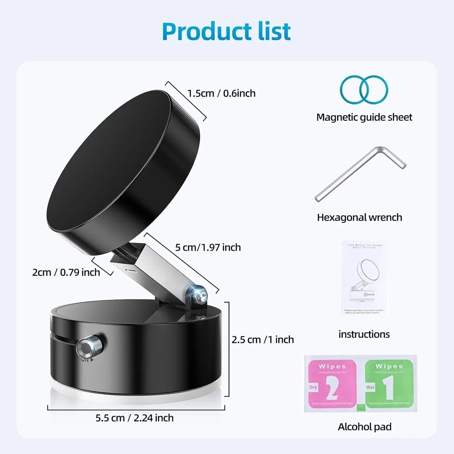 Vacuum Suction Magnetic Phone Stand