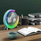 Portable Mini G Light Rechargeable Desk Fan With Led Colorful Light