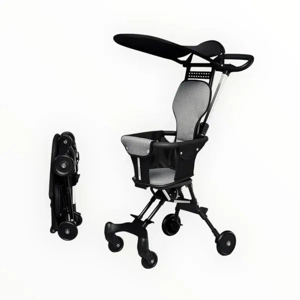 Premium Compact Baby Stroller – Foldable with Cushion & Sun Canopy